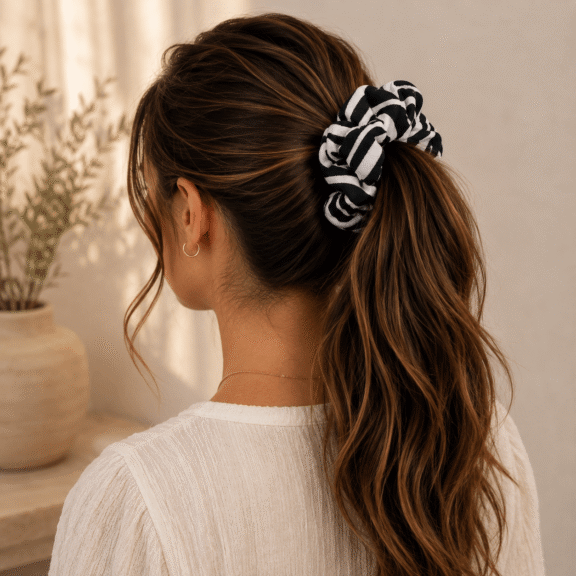 Υφασμάτινο Scrunchie Zebra Muse