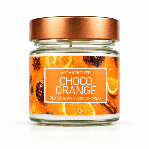 Φυτικό Αρωματικό Κερί Choco Orange
