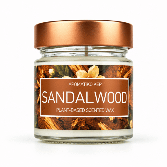 Φυτικό Αρωματικό Κερί Sandalwood